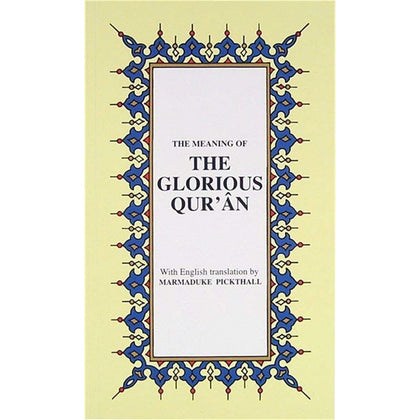 The Glorious Qur'an (İngilizce, Metinsiz Cep Boy Meal)