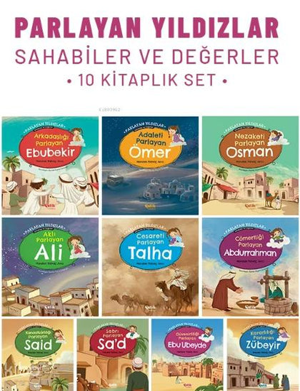 Parlayan Yıldızlar - Sahabiler ve Değerler (10 Kitap Set)