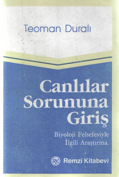 Canlılar Sorununa Giriş
